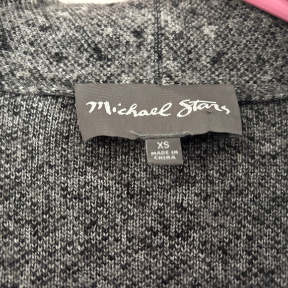 Michael Stars sweater jacket mottled gray/black/white, xs - Picture 4 of 5
